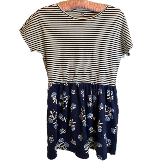 GIRLS’ Tea Collection Print Mix Tiered Skirted Twirl Dress - Size 16 - Picture 1 of 3